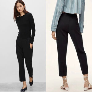 ARITZIA Wilfred Black Darontal Crop Pants Size 0